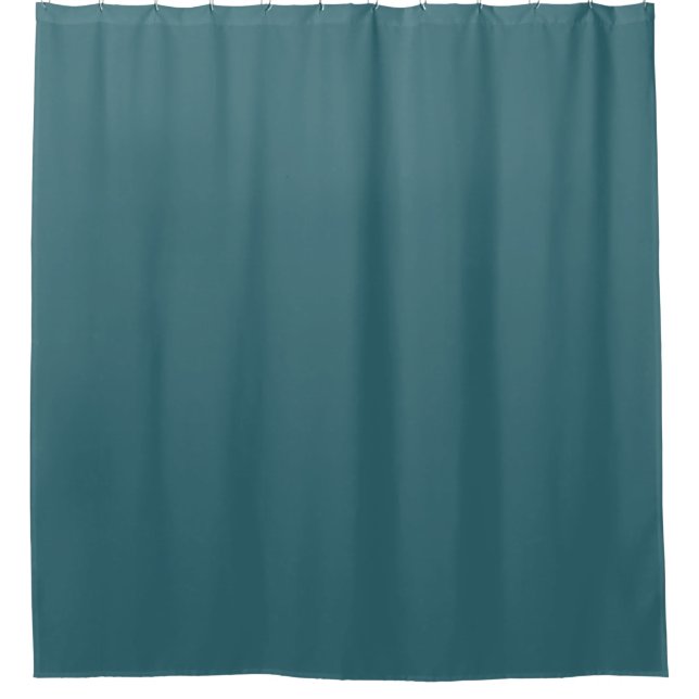 Pfauenblau (dunkles Aquamarines oder tiefes Aqua), Duschvorhang (Vorderseite)