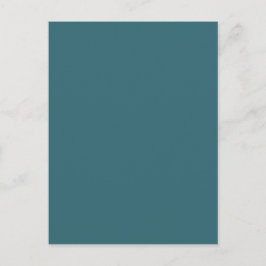Pfauenblau (dunkles Aquamarines oder tiefes Aqua), Postkarte