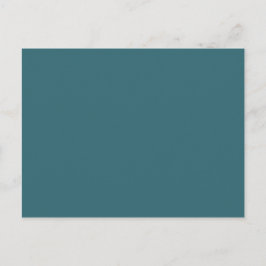 Pfauenblau (dunkles Aquamarines oder tiefes Aqua), Postkarte