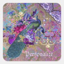 Pfauenblumenspitze Diamant elegant lila aquamarin