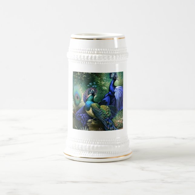 Pfauencup Bierglas (Mittel)