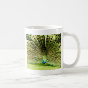 Pfauendarstellungsfarben Kaffeetasse