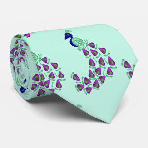 Pfauendesign Krawatte