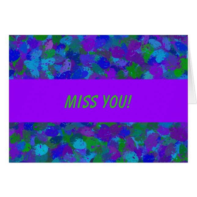 Pfauenfarbkarte (Vorderseite (Horizontal))