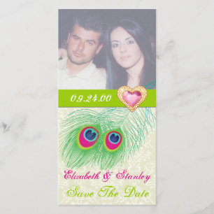 Pfauenfeather Juwelenhochzeit Sicherer Termin Save The Date