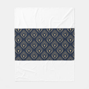 Pfauenfeather ombre Muster ditzy Blumenmotiv. Fleecedecke