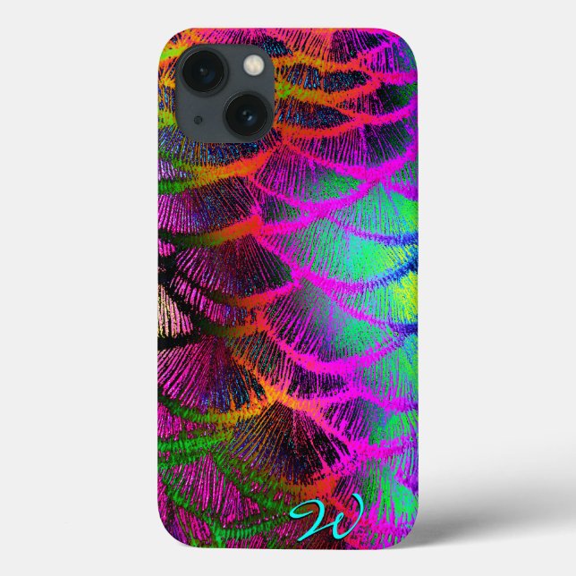Pfauenfeathers 1-3 Optionen Case-Mate iPhone Hülle (Rückseite)