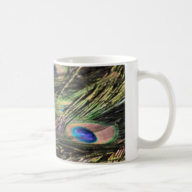 Pfauenfeathers-Tasse Kaffeetasse (Rechts)