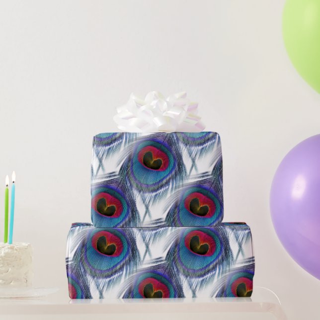 PfauenFeathers Wrapping Paper Geschenkpapier (Partygeschenke)
