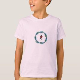 Pfauenfeder-Herz-Minimalist-Grafik-T-Shirt | T-Shirt