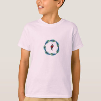 Pfauenfeder-Herz-Minimalist-Grafik-T-Shirt | T-Shirt