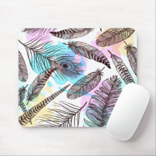 Pfauenfeder Mousepad