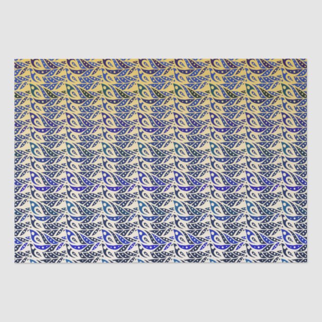 Pfauenfeder Seidenpapier (Vorderseite)
