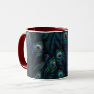 Pfauenfeder Tasse