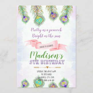 Pfauenfederfest Einladung zum Geburtstag