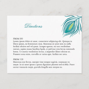 Pfauenfederhalter Begleitkarte