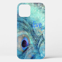 Pfauenfedermarmor blau aquamarin lila Case-Mate iPhone hülle