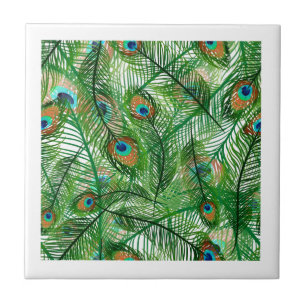 Pfauenfedermuster Fliese