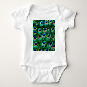 Pfauenfedern_ Baby Strampler
