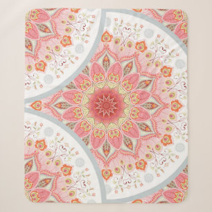 PfauenFedern, Blumenrundschmuck. Sherpadecke