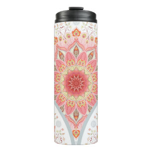 PfauenFedern, Blumenrundschmuck. Thermosbecher