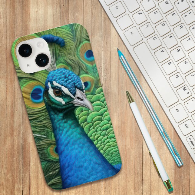 Pfauenfedern Case-Mate iPhone 14 Hülle (Von Creator hochgeladen)