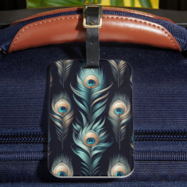 Pfauenfedern Gepäckanhänger