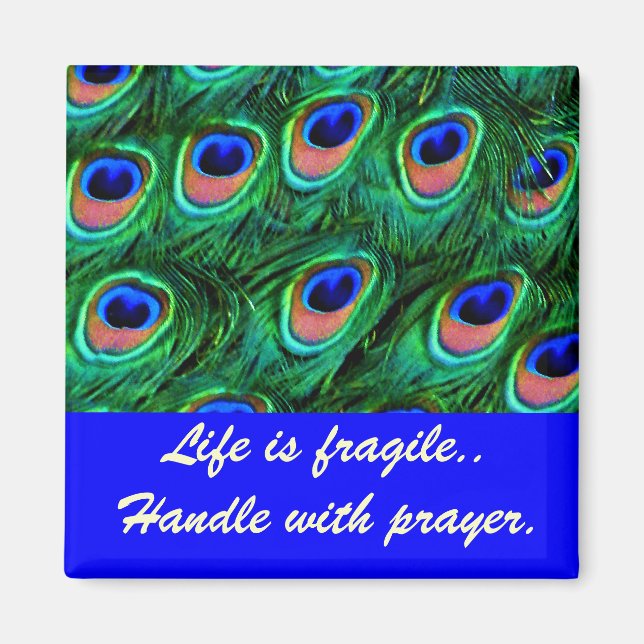 Pfauenfedern_ Magnet (Vorne)