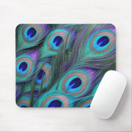 Pfauenfedern Mousepad