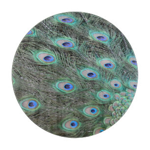 Pfauenfedern Schneidebrett