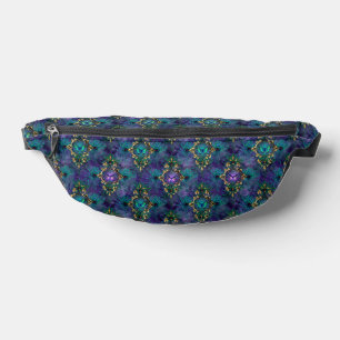 Pfauenfedern und Schmetterlinge Bauchtasche
