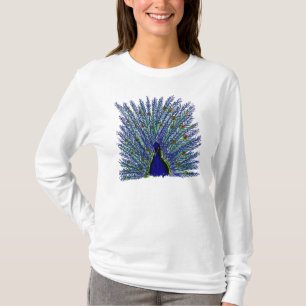 Pfauenfrauenhoodie T-Shirt