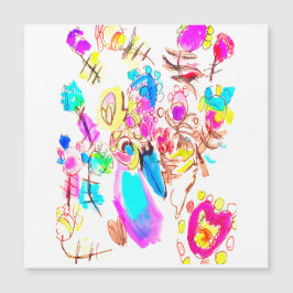 Pfauenfreude Art Magnetkarte