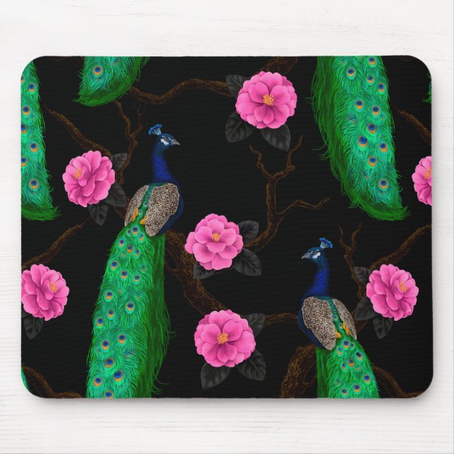 Pfauengarten Mousepad (Vorne)