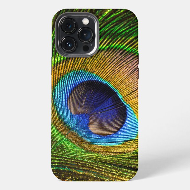 Pfauengeschmücktes Case-Mate iPhone Case 13 Pro Max Hülle (Rückseite)