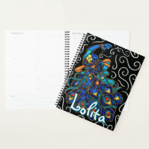 Pfauenhalle Pastel Bird Personalisiert Planer