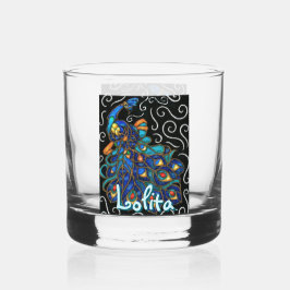 Pfauenhalle Pastel Bird Personalisiert Whiskyglas