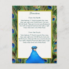 Pfauenhochlaufkarte Begleitkarte