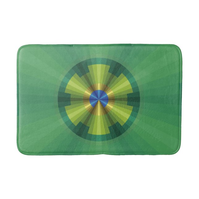 Pfauenillusion Bath Mat Badematte (Vorderseite)