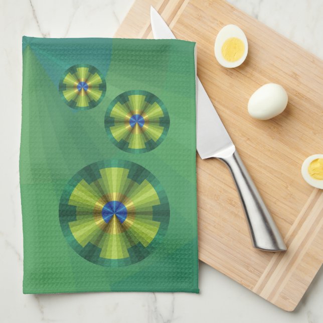 PfauenIllusion Handtuch (Viertel Falte)