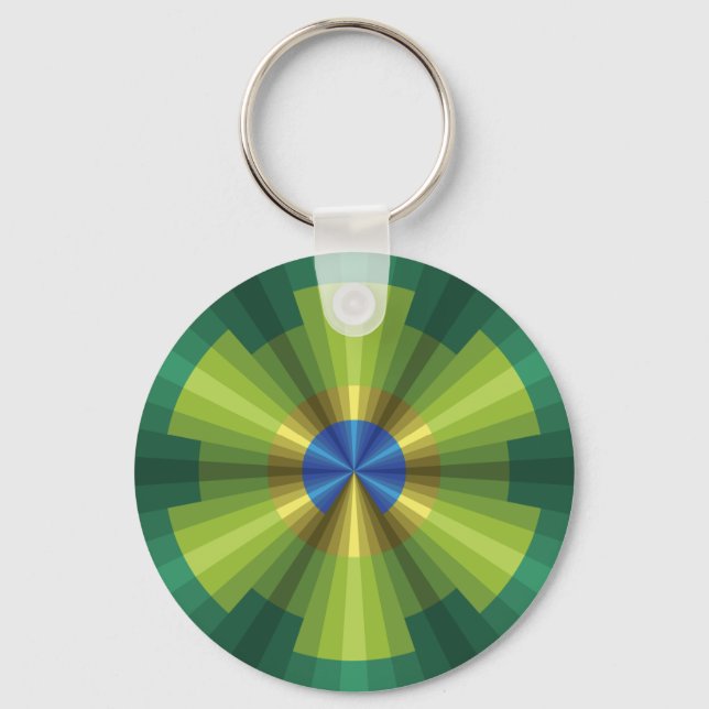 PfauenIllusion-Schlüsselanhänger Schlüsselanhänger (Vorderseite)