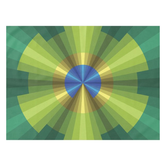 PfauenIllusion Tischdecke (Vorderseite (Horizontal))