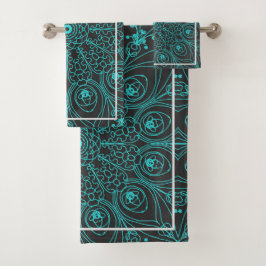 Pfaueninspirationen Badhandtuch Set
