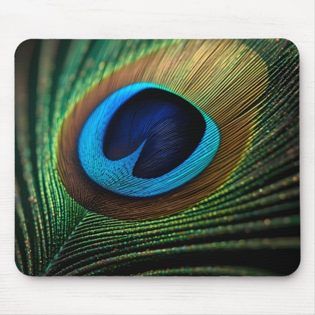 Pfauenjuwel Mousepad (Vorne)