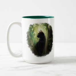 Pfauenkatze Zweifarbige Tasse