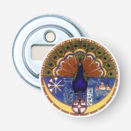 Pfauenmagnet Flaschenöffner