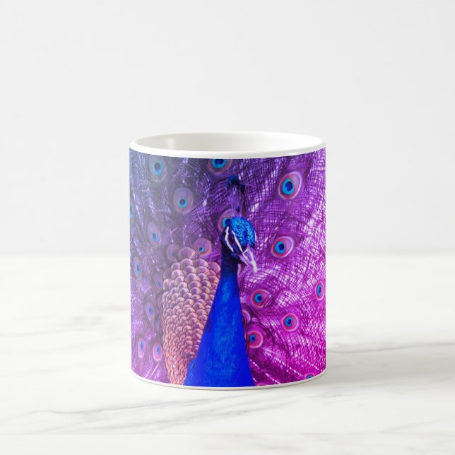Pfauenmorphing-Tasse Verwandlungstasse (Mittel)