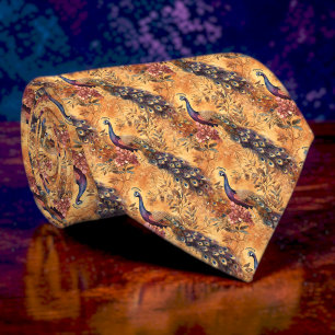 Pfauenmuster-Halstuch nach Maß Krawatte