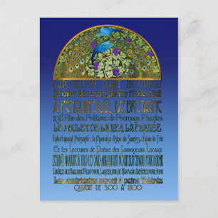 Pfauenpaare Postkarte