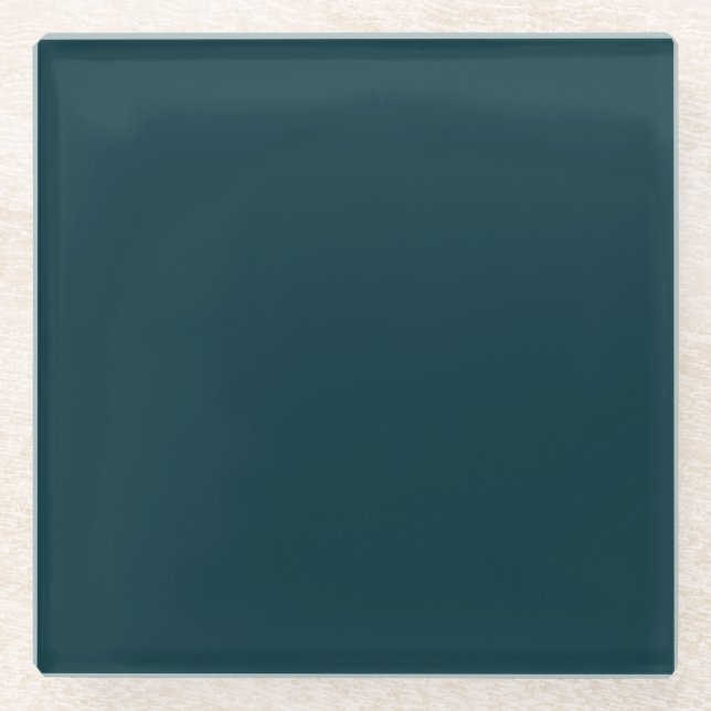 Pfauenplatz-Glass-Untersetzer Glasuntersetzer (Vorderseite)